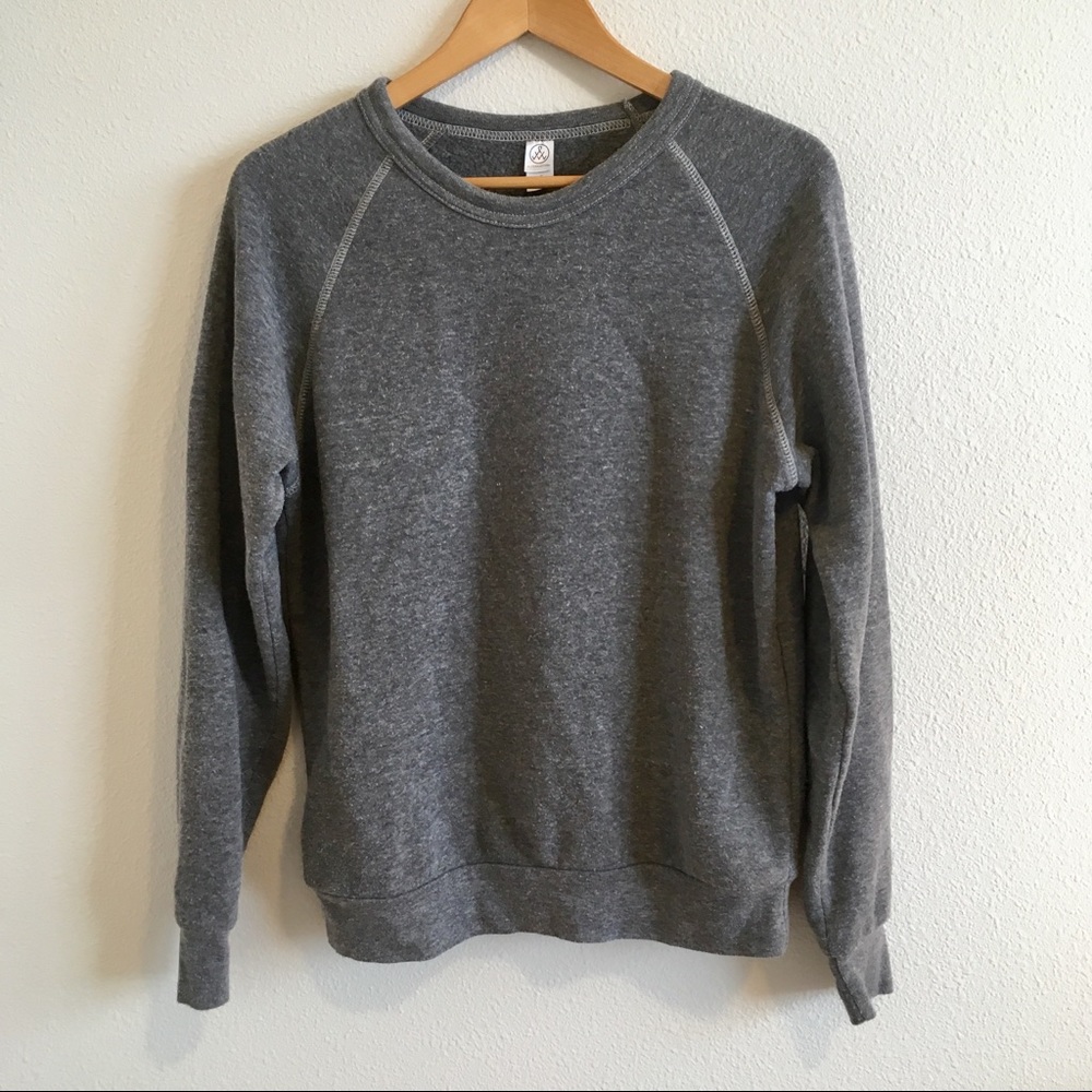 Alternative apparel raglan sweatshirt